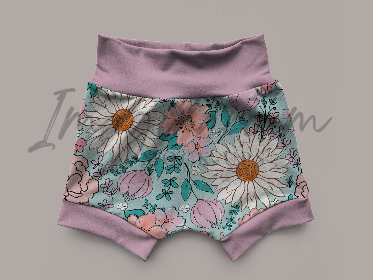 Shorties Shorts Mock Up, Realistic Clothing Mockup for Photoshop and Procreate