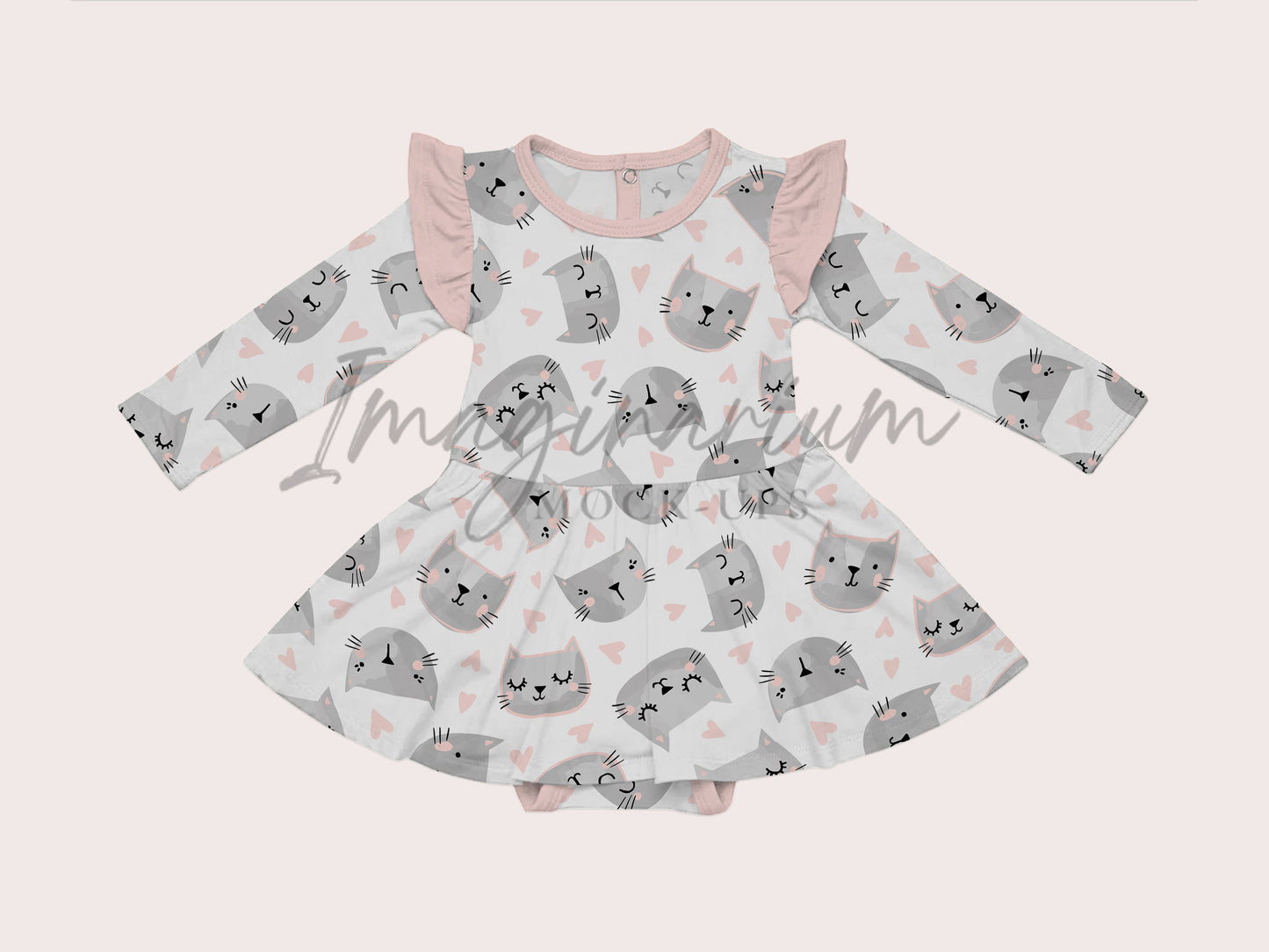 Skirted Bodysuit Mock Up, Realistic Clothing Mockup for Photoshop and Procreate
