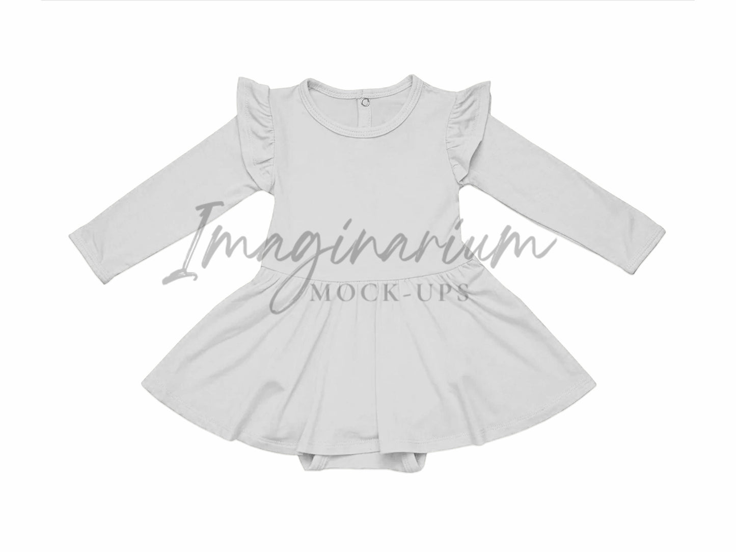 Skirted Bodysuit Mock Up, Realistic Clothing Mockup for Photoshop and Procreate