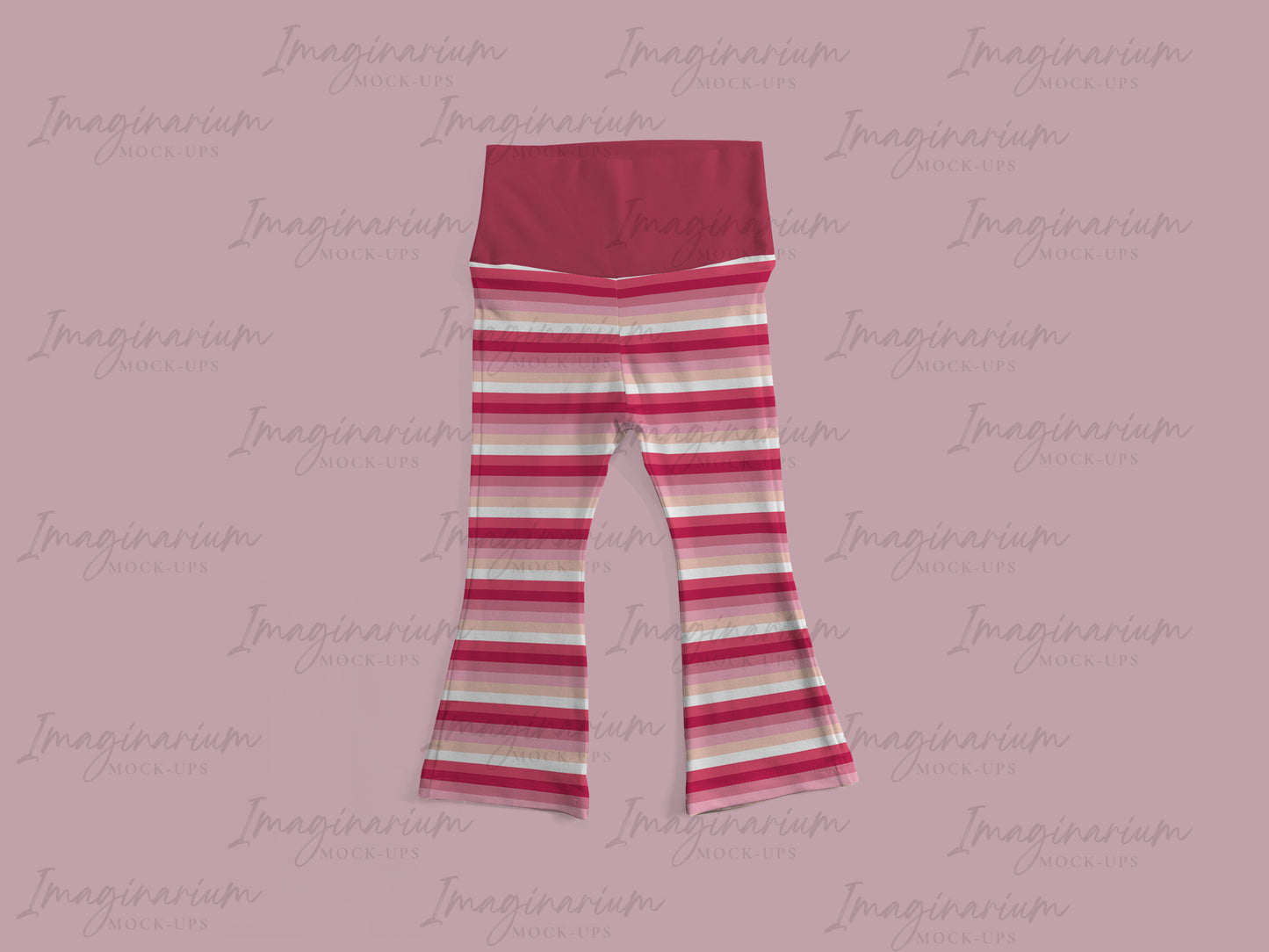 Slim Flare Pants Mock Up, Realistic Mockup for Photoshop and Procreate