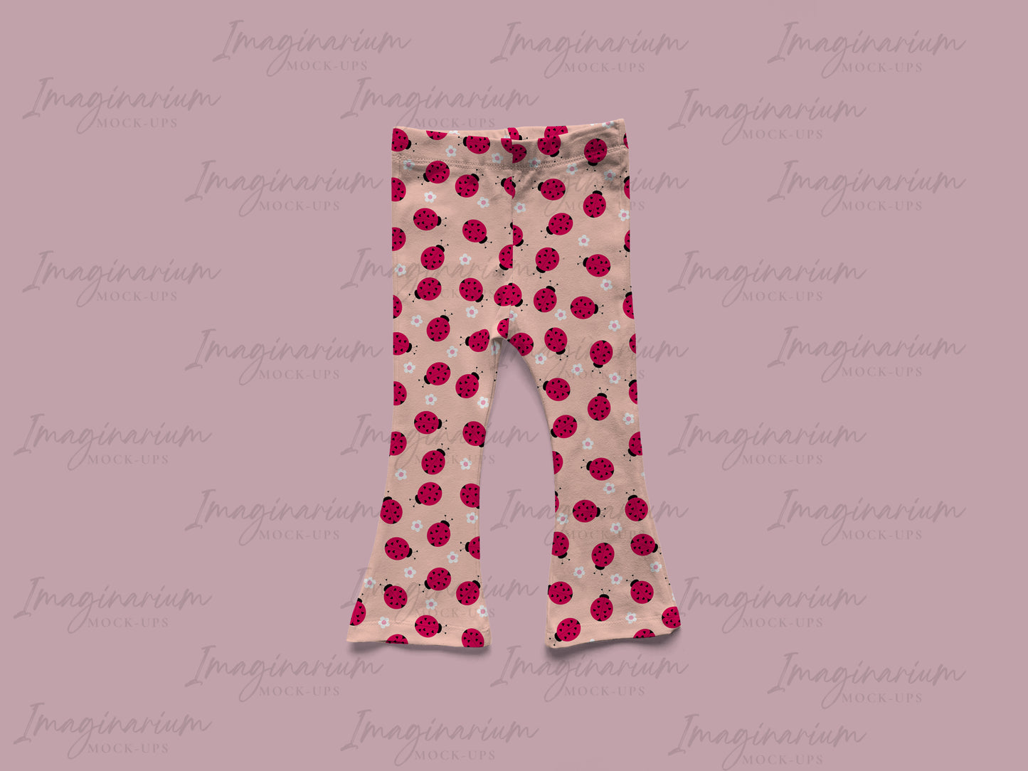 Slim Flare Pants Mock Up, Realistic Mockup for Photoshop and Procreate