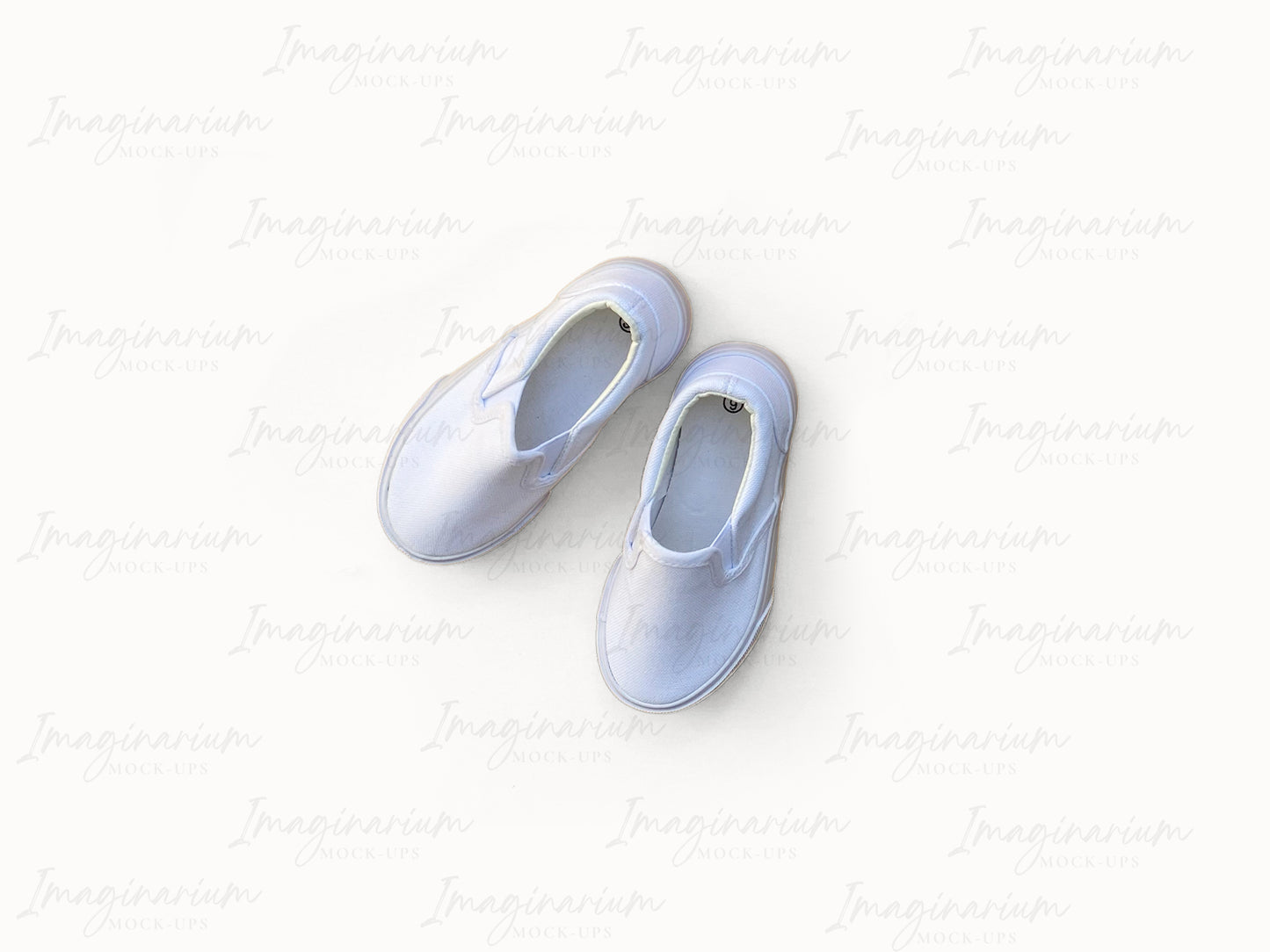 Slip-on Tennis Shoes Mock Up, Realistic Baby Shoes Mockup for Procreate and Photoshop