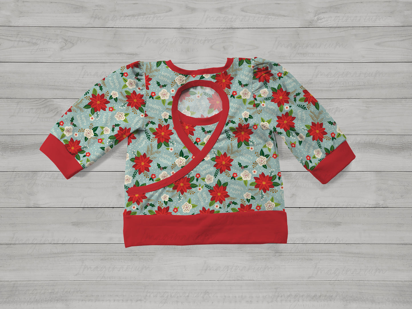 Long Sleeve Starling Top Mock Up, Realistic Clothing Mockup for Photoshop and Procreate