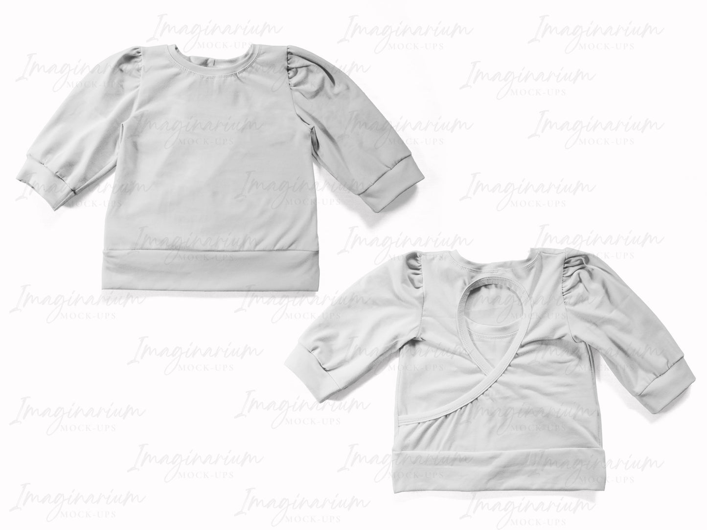 Long Sleeve Starling Top Mock Up, Realistic Clothing Mockup for Photoshop and Procreate