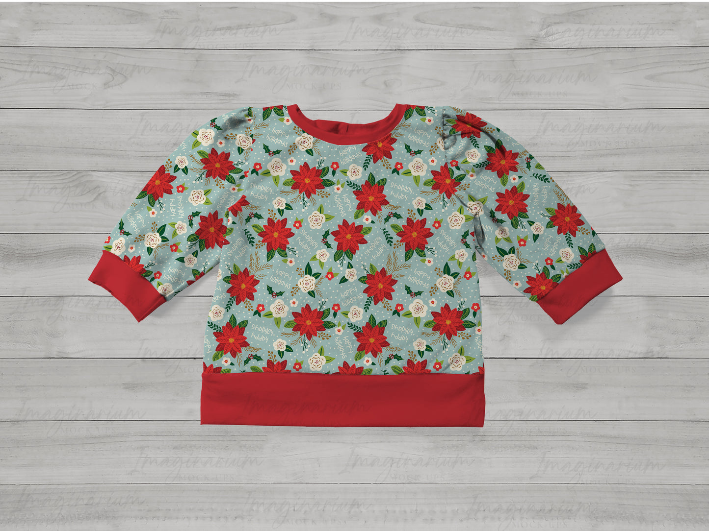 Long Sleeve Starling Top Mock Up, Realistic Clothing Mockup for Photoshop and Procreate