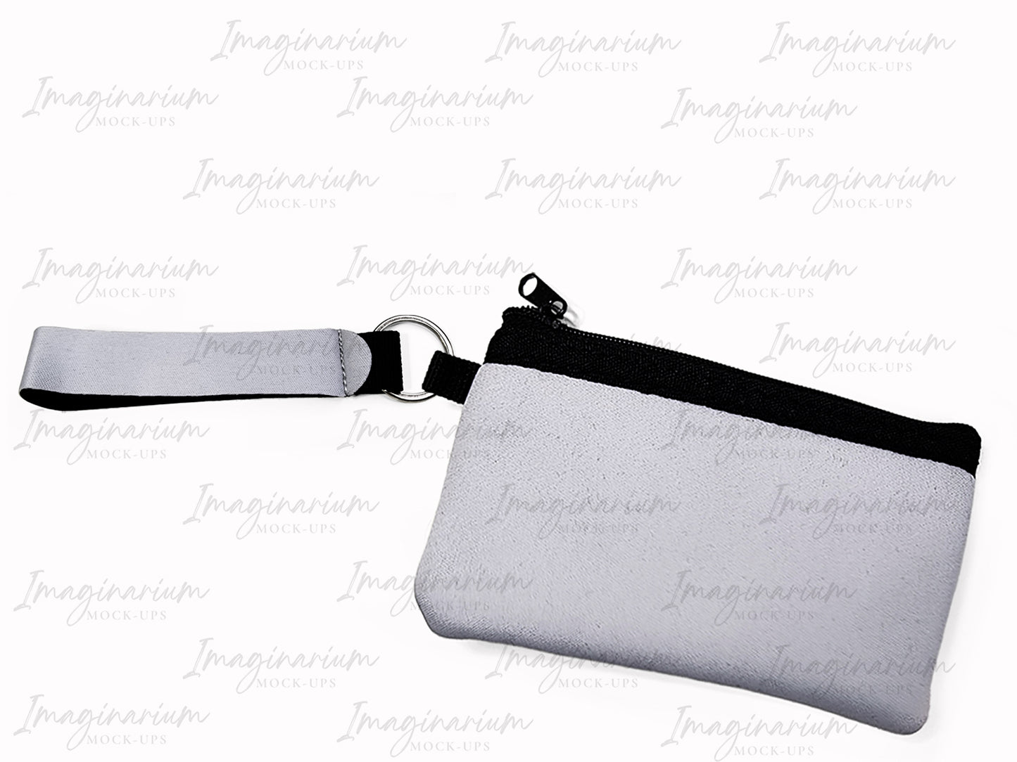 Sublimation Wristlet Keychain with Zippered Pouch Mock Up, Realistic Mockup for Photoshop and Procreate
