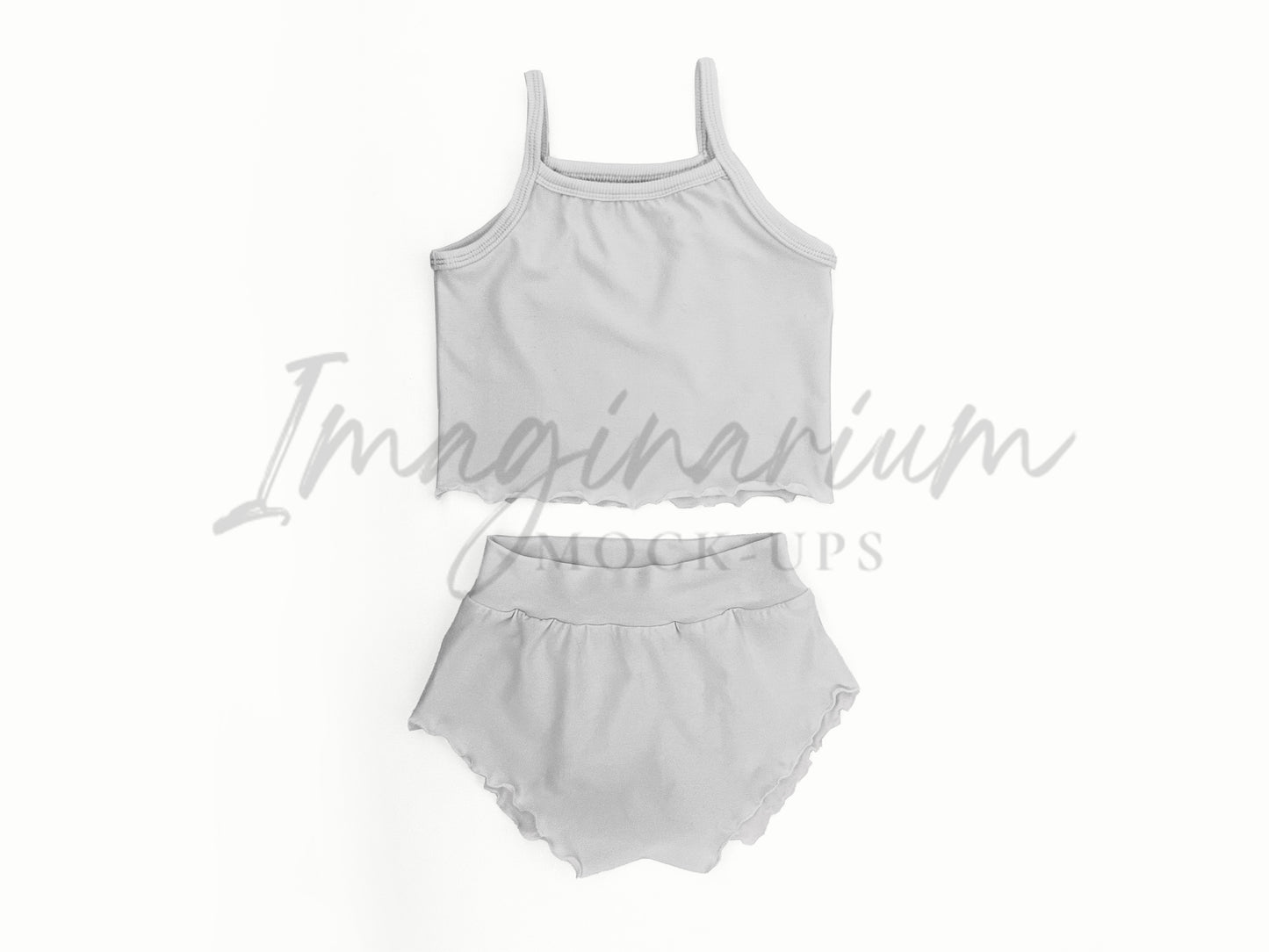 Summer Sleep Set Mock Up, Lounge Tank and Shorts Mock-up, Realistic Mockup for Photoshop and Procreate