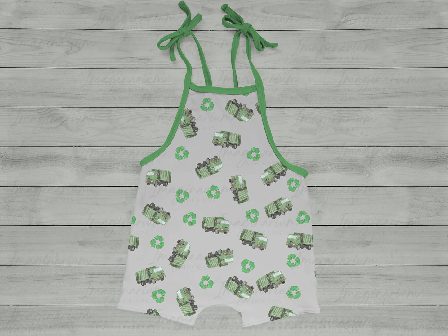 Lowland Tie Romper Mock Up, Realistic Clothing Mockup for Photoshop and Procreate