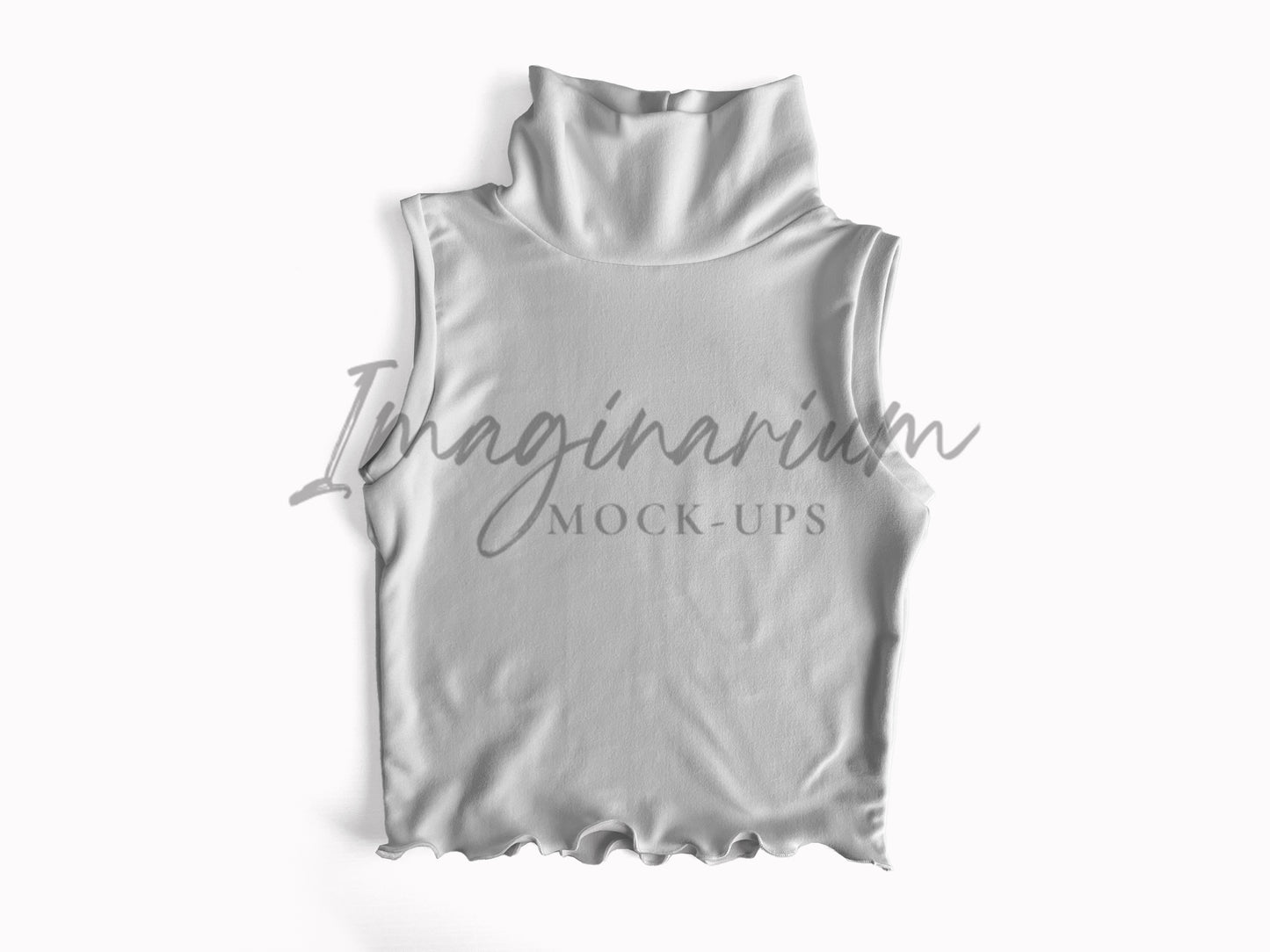 Mock Neck Tank Mock Up, Realistic Clothing Mockup for Procreate and Photoshop