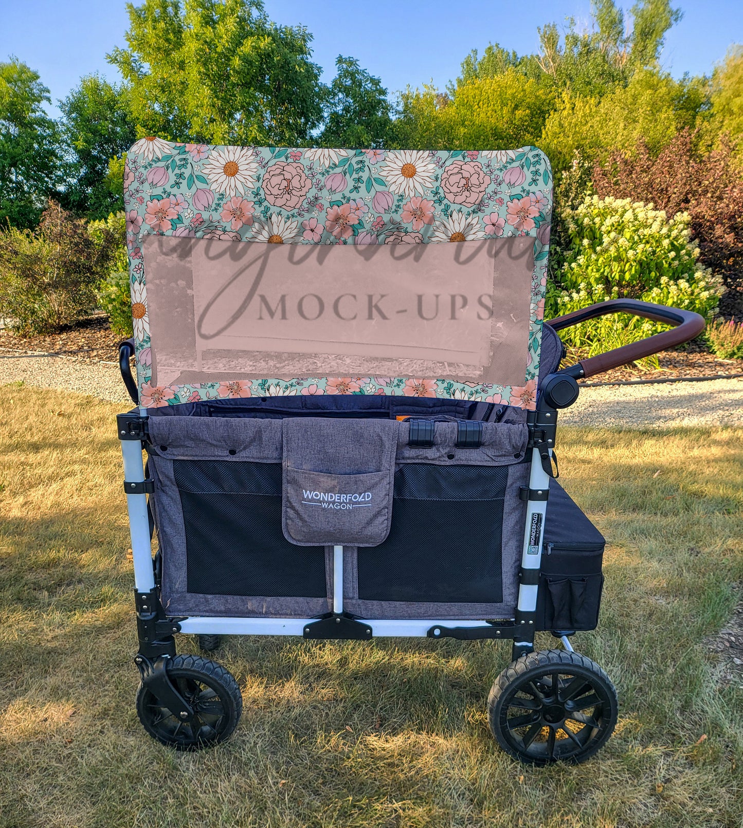 Wagon Cover with Mesh Mock Up, Customizable Realistic Mockup for Procreate and Photoshop