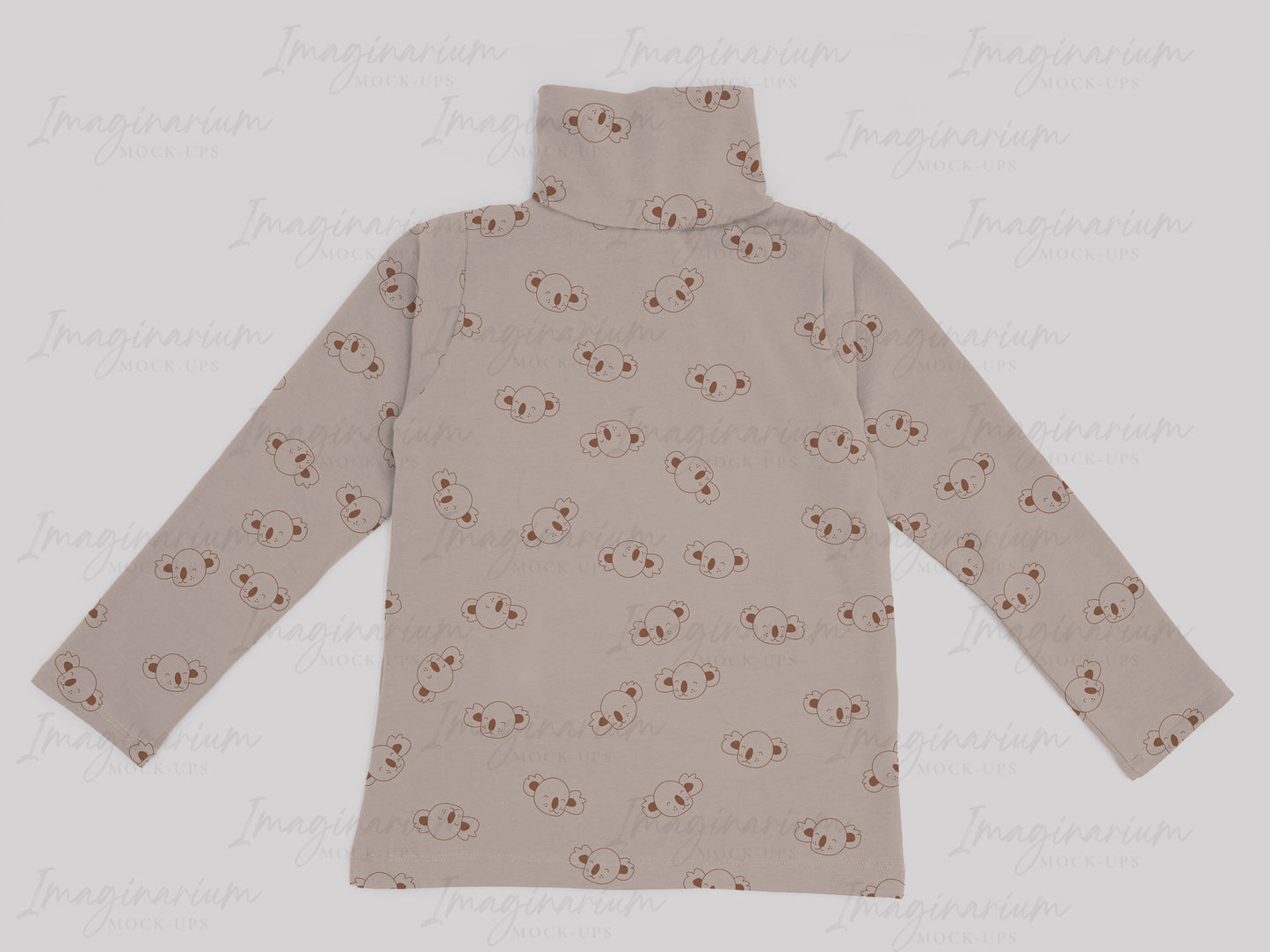 Gus + Steel Turtleneck Shirt Mockup, Realistic Clothing Mock Up for Photoshop and Procreate
