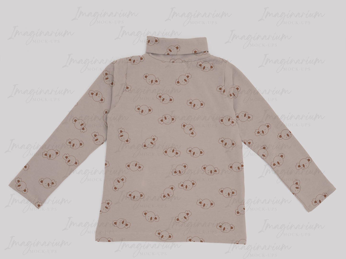 Gus + Steel Turtleneck Shirt Mockup, Realistic Clothing Mock Up for Photoshop and Procreate