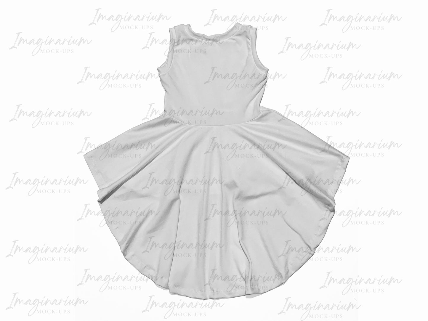 High Low Dress Mockup, Realistic Clothing Mock Up for Photoshop and Procreate