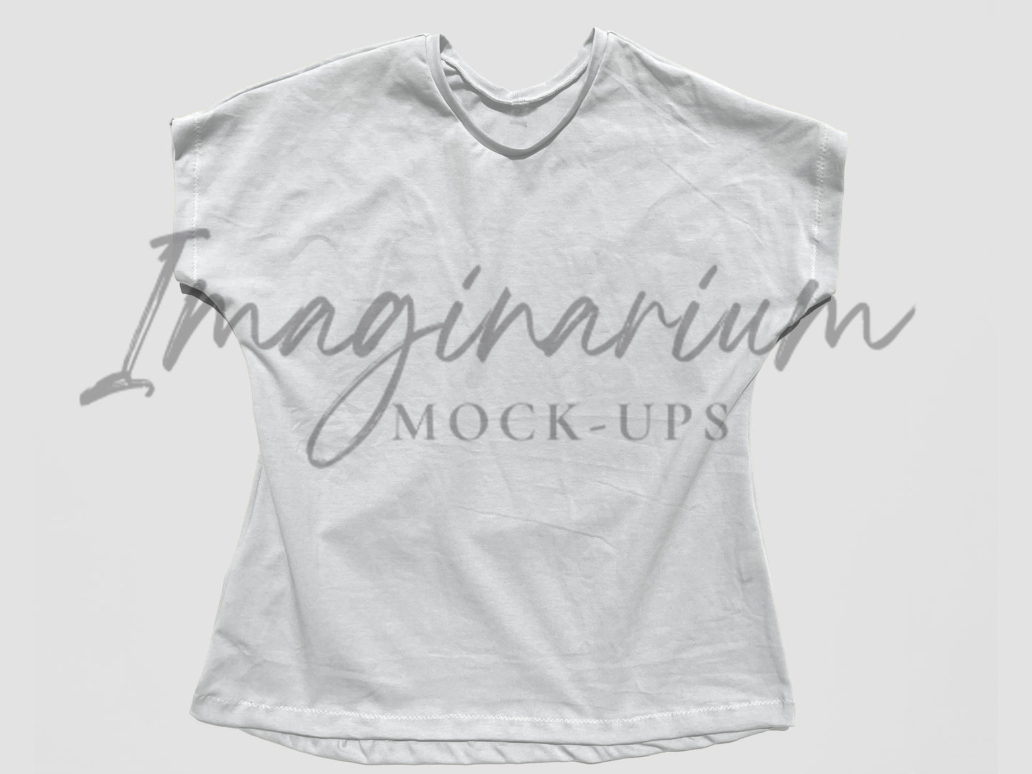 Adult Short Sleeve Dolman Tee Mock Up, Realistic Mockup for Photoshop and Procreate