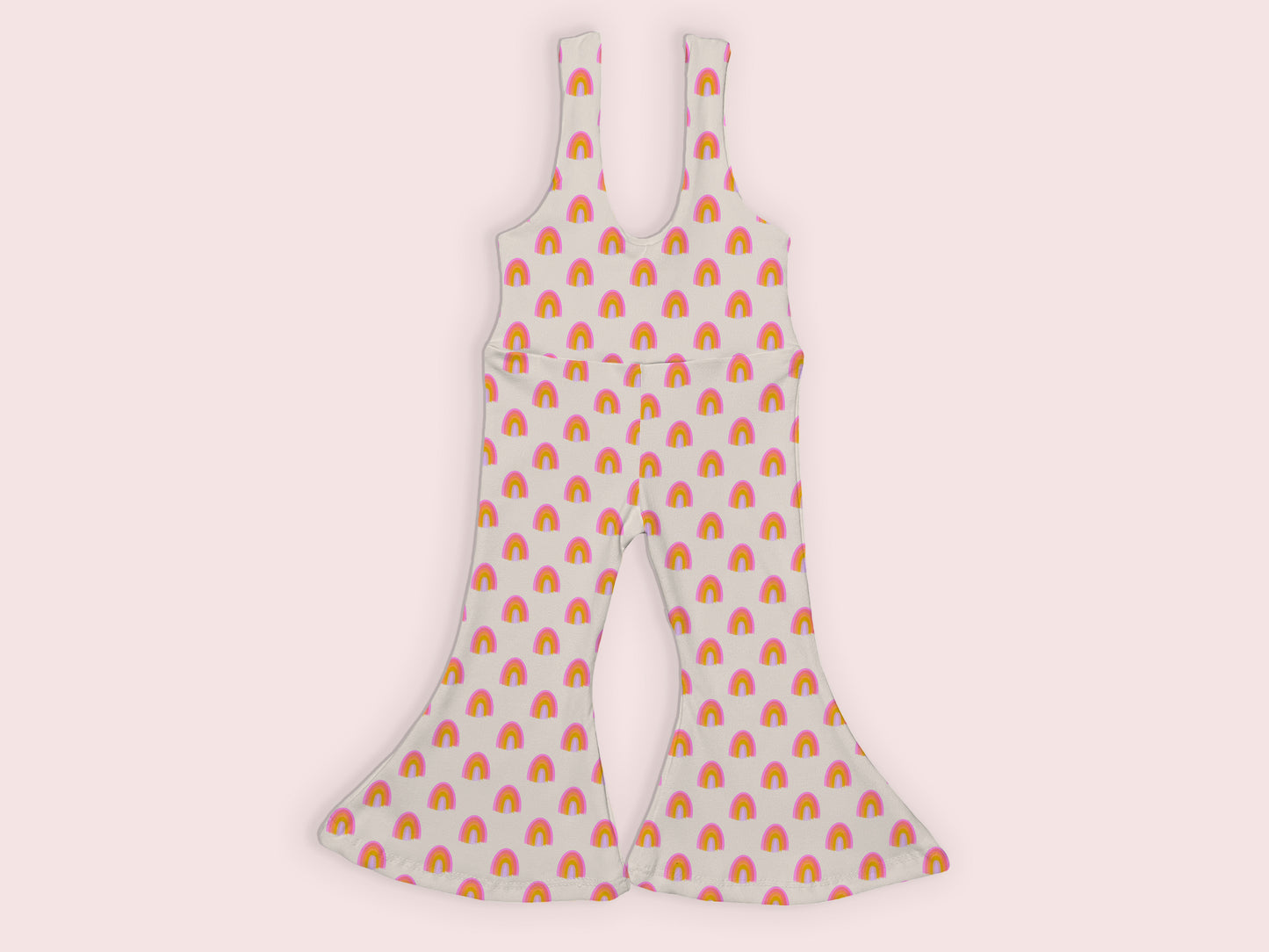 Wide Flare Bell Bottom Pants Jumpsuit Mock Up, Realistic Clothing Mockup for Photoshop and Procreate