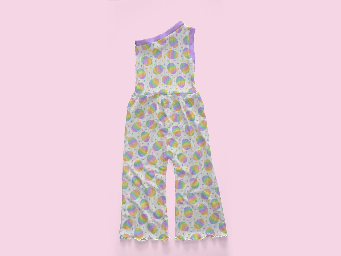 Breezy One Shoulder Pants Romper Mock Up, Realistic Mockup for Photoshop and Procreate