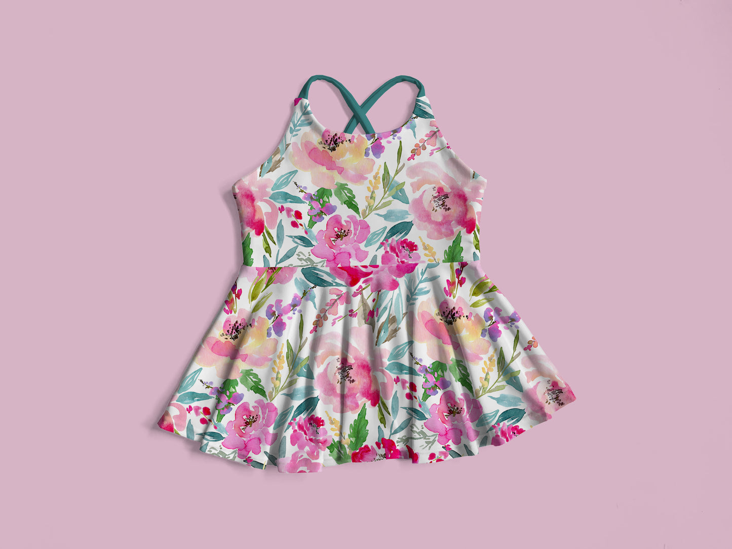 Cross Strap Back Brielle Peplum Mock Up, Realistic Clothing Mockup for Photoshop and Procreate