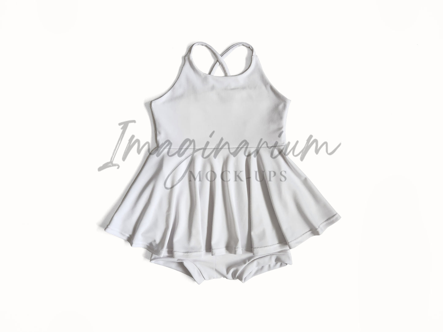 Brielle Skirted Romper Mock Up, Realistic Clothing Mockup for Photoshop and Procreate