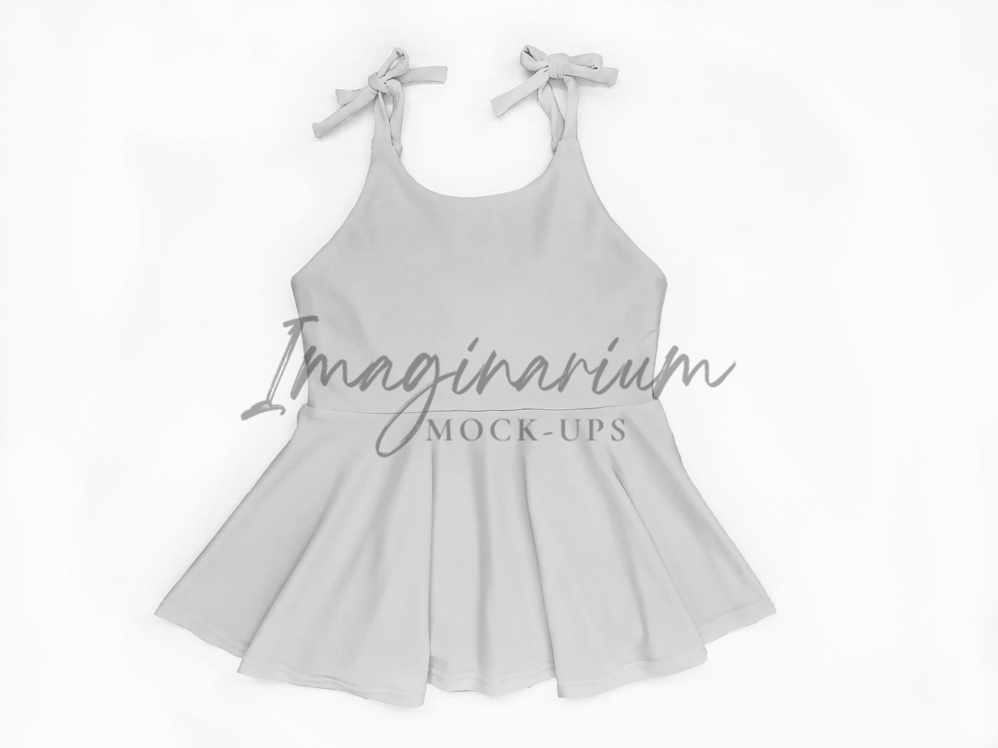 Tie Strap Brielle Peplum Mock Up, Realistic Clothing Mockup for Photoshop and Procreate