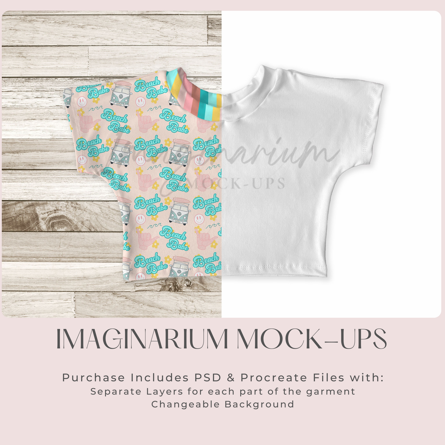 Lounge Crop Top Mock Up, Realistic Clothing Mockup for Photoshop and Procreate
