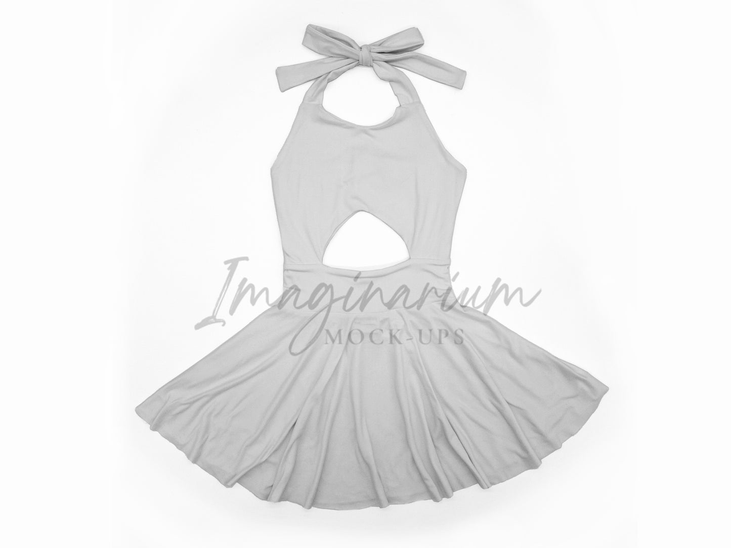 Dayla Dress Front and Back View Mock Up, Realistic Clothing Mockup for Photoshop and Procreate
