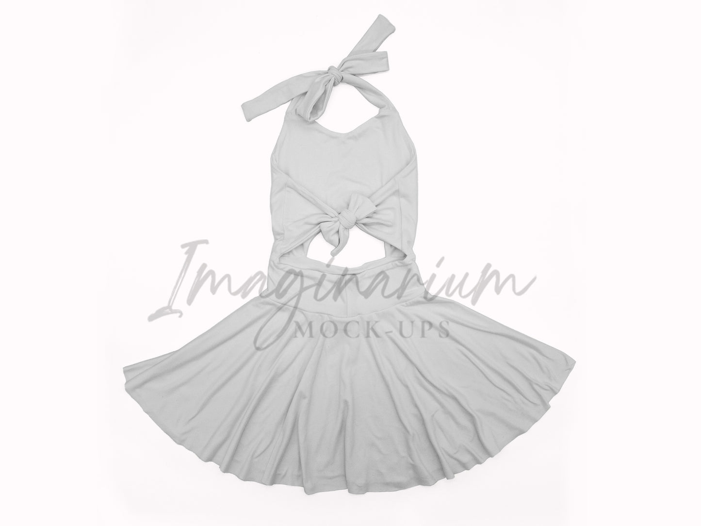 Dayla Dress Front and Back View Mock Up, Realistic Clothing Mockup for Photoshop and Procreate