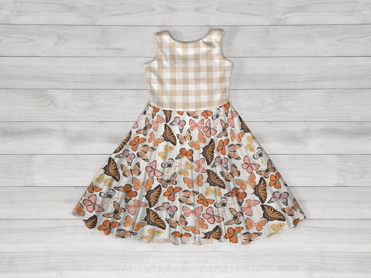 Grow With Me Summer Dress Mock Up, Realistic Clothing Mockup for Photoshop and Procreate