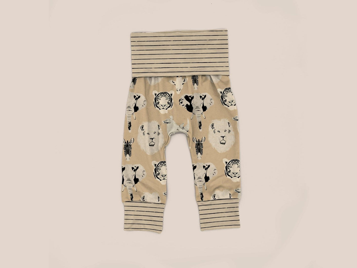 Folded Waist Harem Pants Mock Up, Realistic Clothing Mockup for Photoshop and Procreate