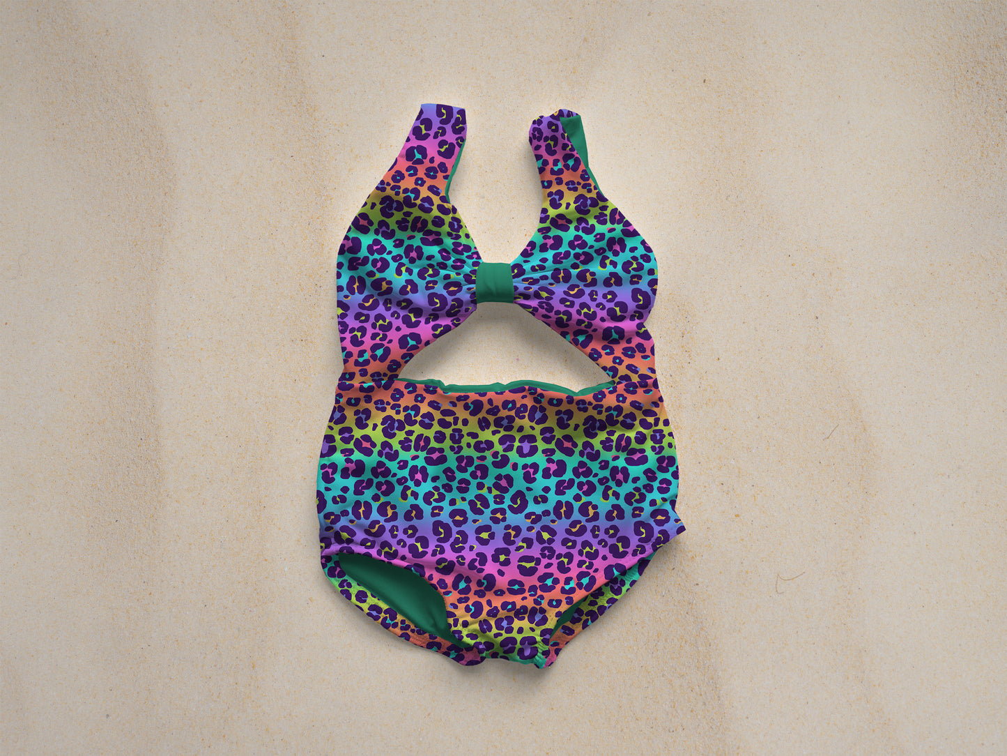 Ruched Top One Piece Swimsuit Monokini Mockup , Realistic Clothing Mock Up for Photoshop and Procreate