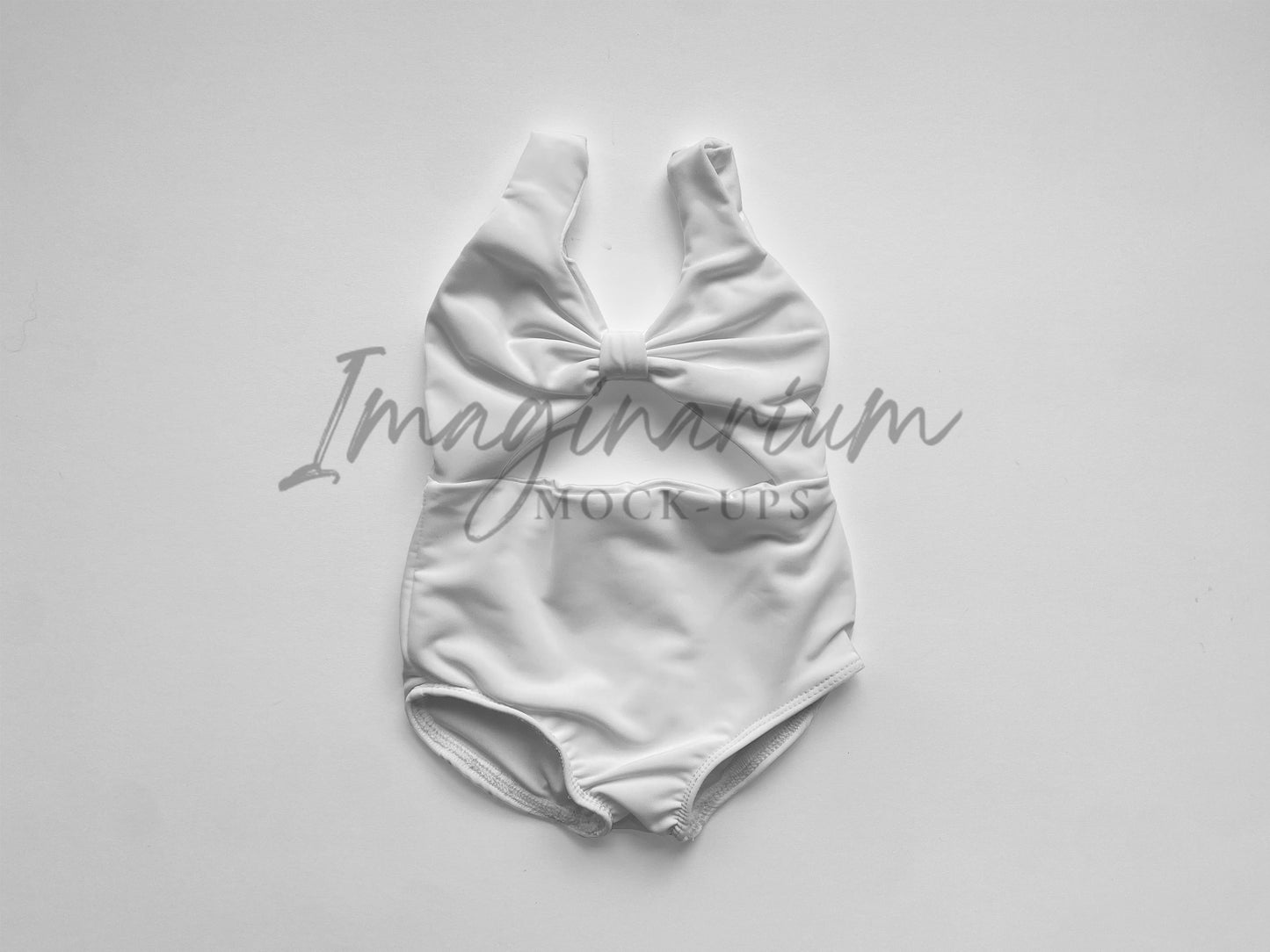 Ruched Top One Piece Swimsuit Monokini Mockup , Realistic Clothing Mock Up for Photoshop and Procreate