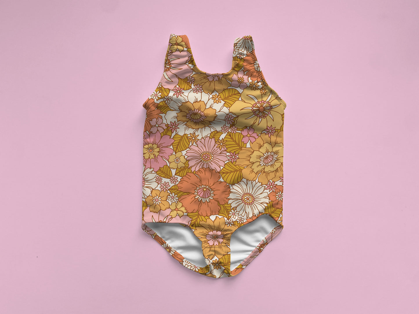 One Piece Bahari Swimsuit Mockup , Realistic Swimwear Mock Up for Photoshop and Procreate