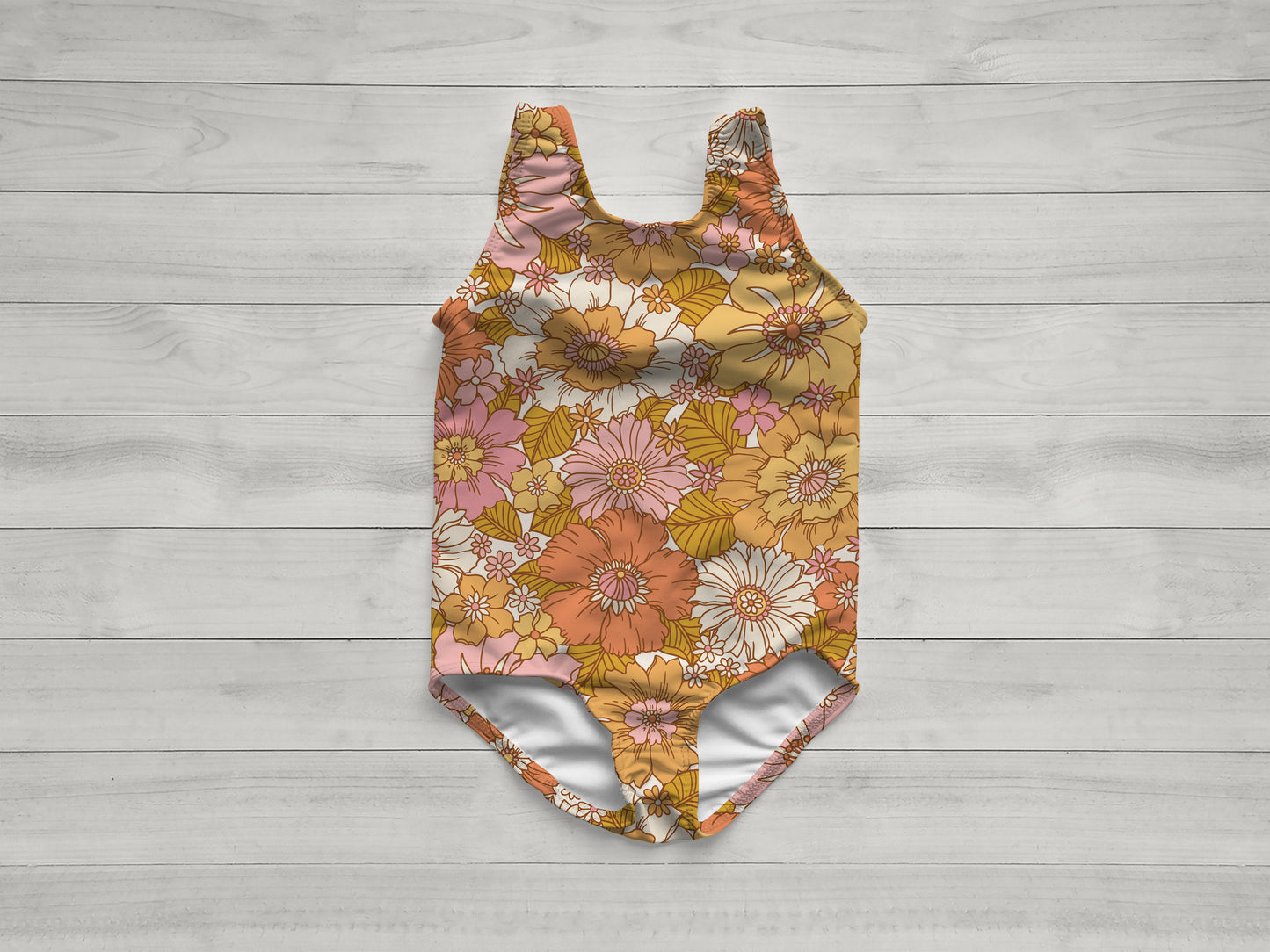 One Piece Bahari Swimsuit Mockup , Realistic Swimwear Mock Up for Photoshop and Procreate