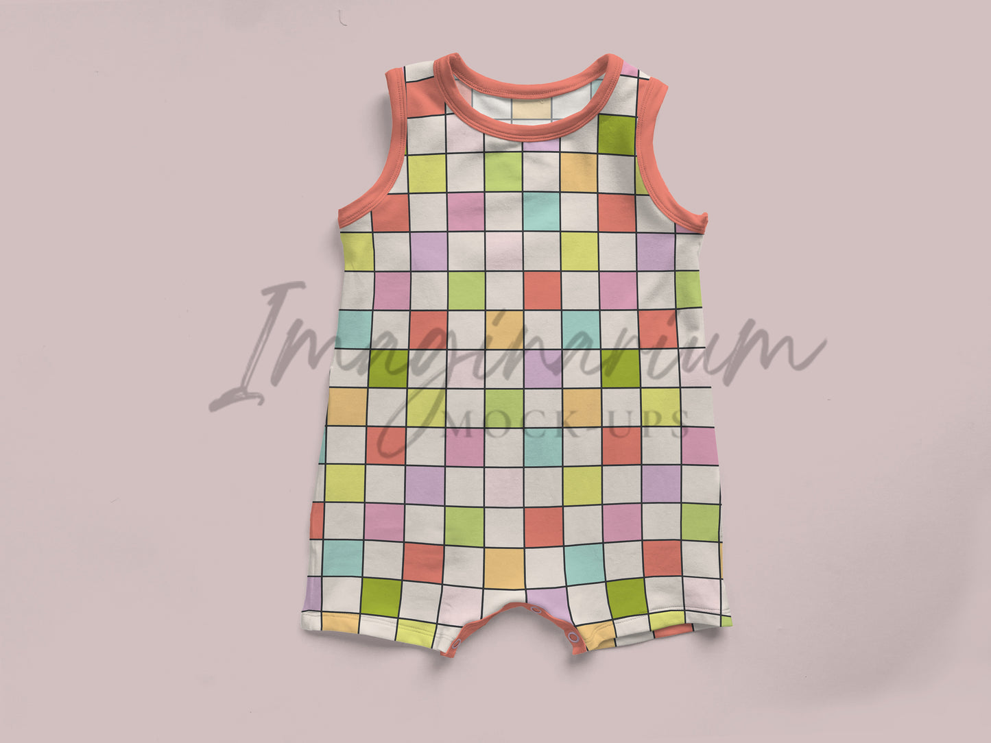 Lowland Tank Romper Mock Up, Realistic Clothing Mockup for Photoshop and Procreate