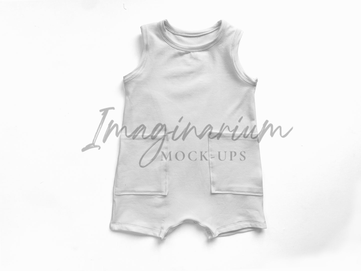 Lowland Tank Romper Mock Up, Realistic Clothing Mockup for Photoshop and Procreate