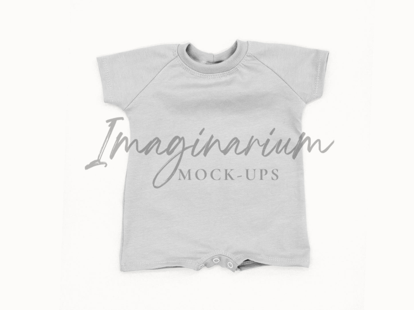 Raglan Sleeve Shorts Romper Mock Up, Rowan Romper, Realistic Clothing Mockup for Photoshop and Procreate