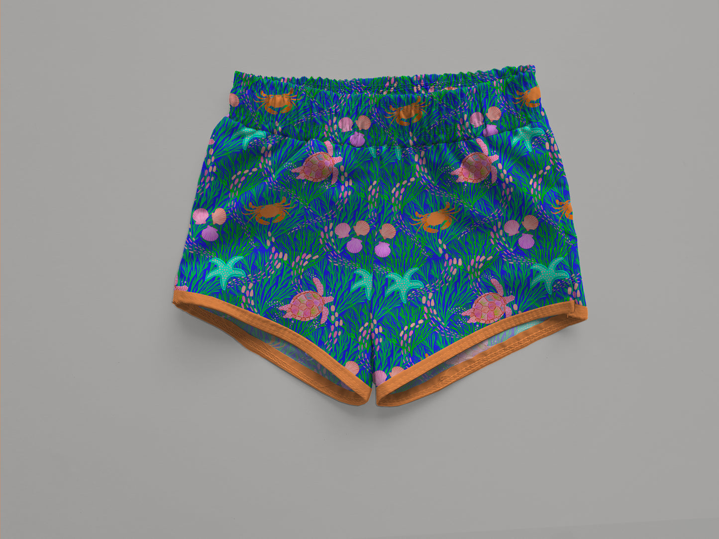 Board Shorts Swim Trunks Mock Up, Swim Boardies, Realistic Swimsuit Mockup for Photoshop and Procreate