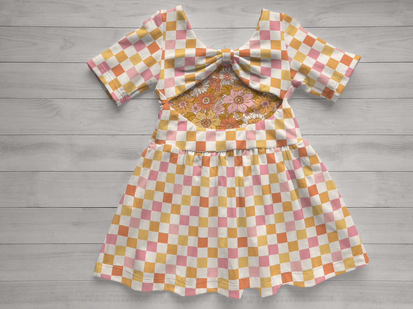 Vallejo Bow Back Dress Mock Up, Realistic Mockup for Photoshop and Procreate