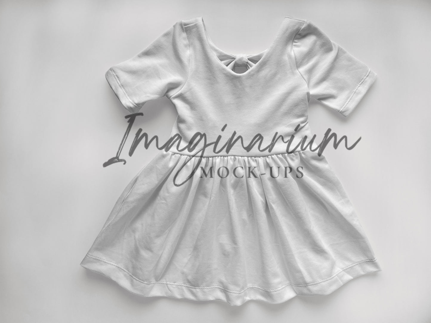 Vallejo Bow Back Dress Mock Up, Realistic Mockup for Photoshop and Procreate