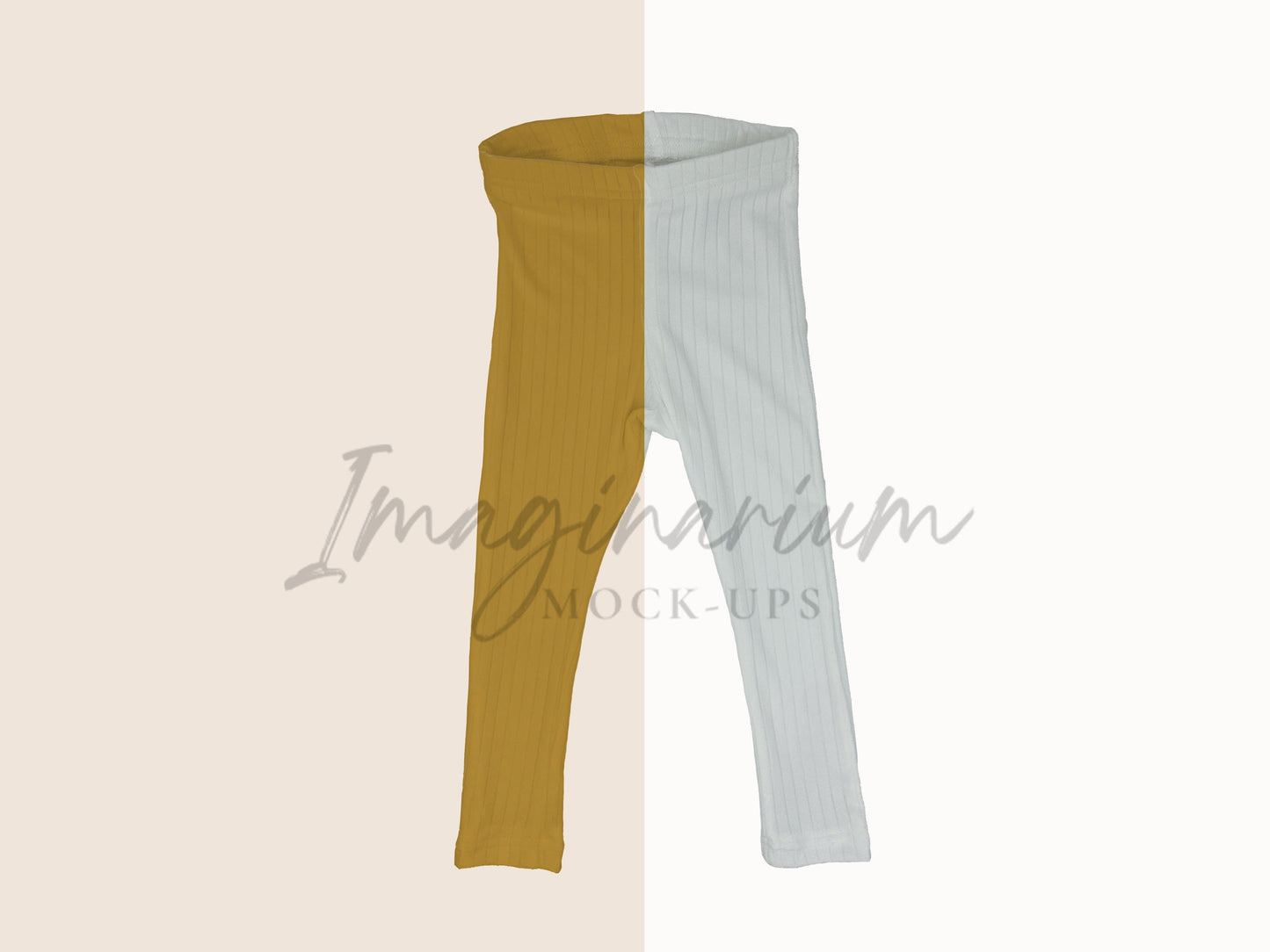 BUNDLE Ribbed Leggings Cuffed and Hemmed Mock Up, Realistic Clothing Mockup for Photoshop and Procreate