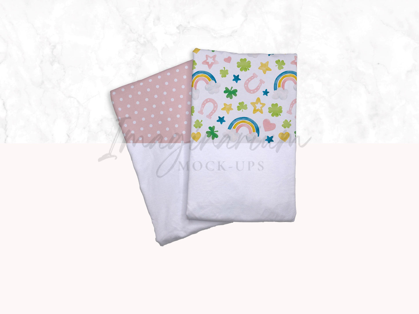 BUNDLE Customizable Folded Fabric Mock-ups, Realistic Mockup for Photoshop and Procreate