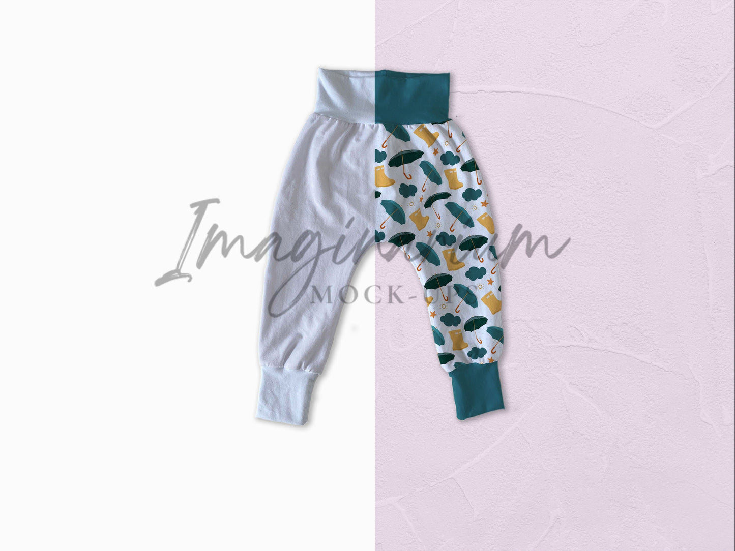 Cuff Harem Pants Mock Up, Realistic Clothing Mockup for Photoshop and Procreate