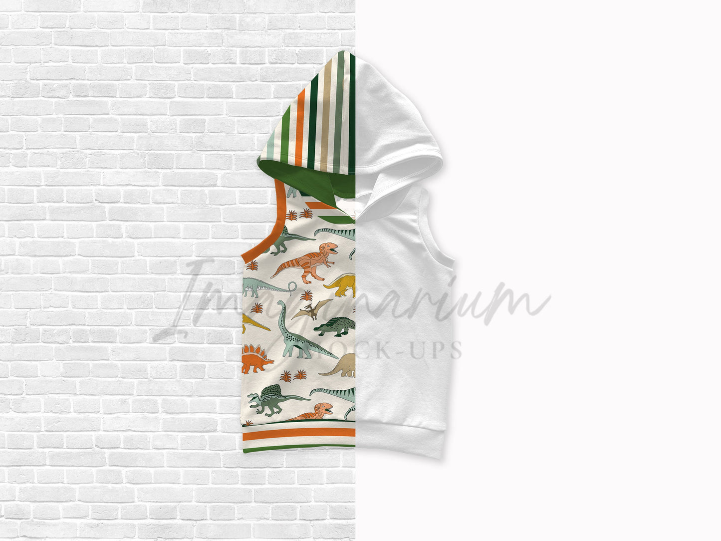 Hooded Tank Mock Up, Realistic Clothing Mockup for Photoshop and Procreate