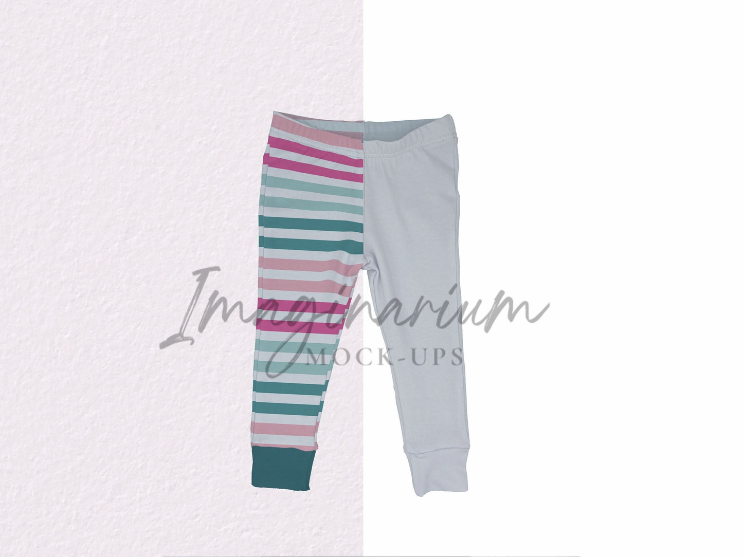 BUNDLE Cuffed and Hemmed Leggings Mockup, Realistic Clothing Mock Up for Photoshop and Procreate