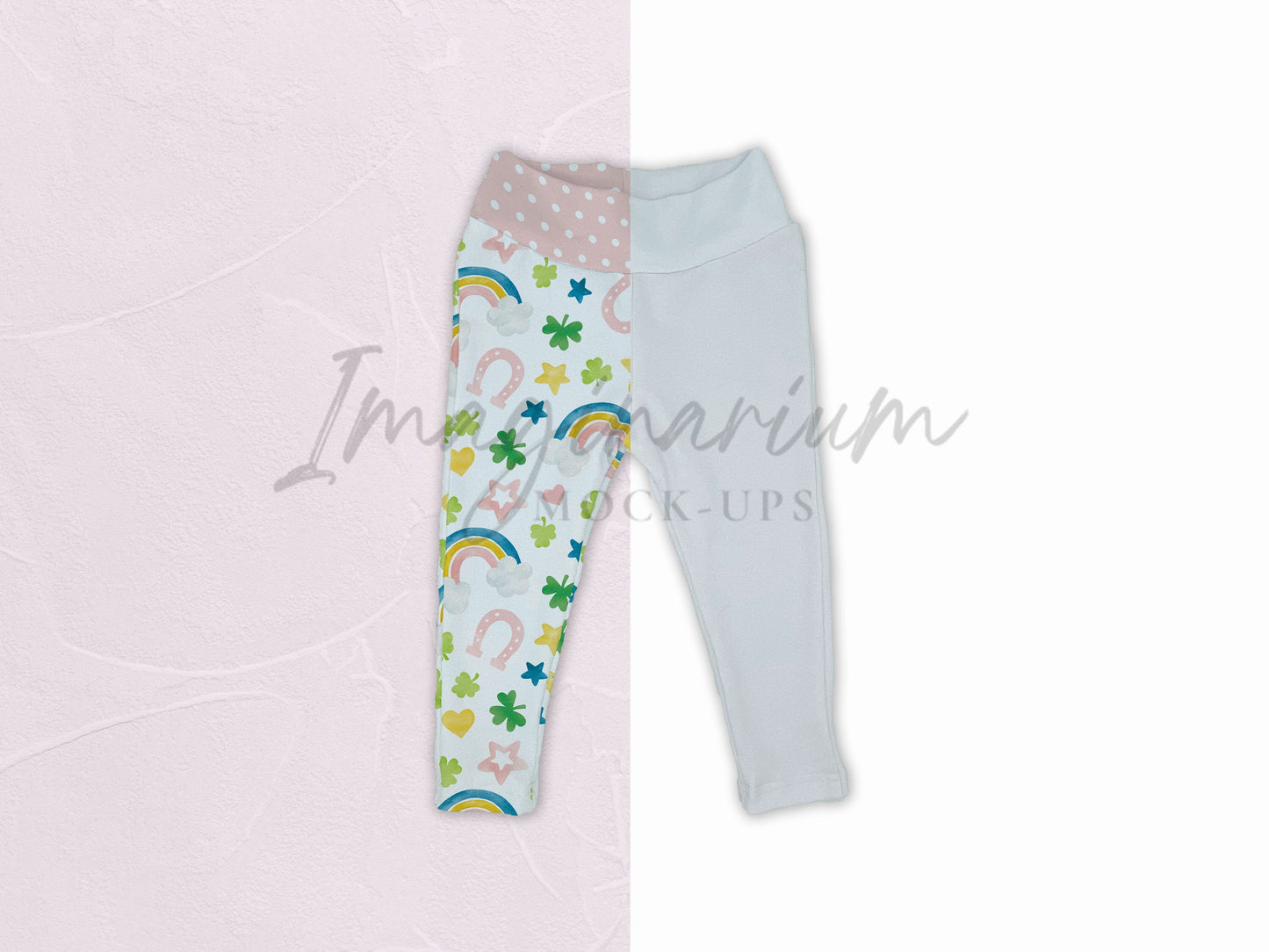 Yoga Waist Band Leggings Mock Up, Realistic Clothing Mockup for Photoshop and Procreate