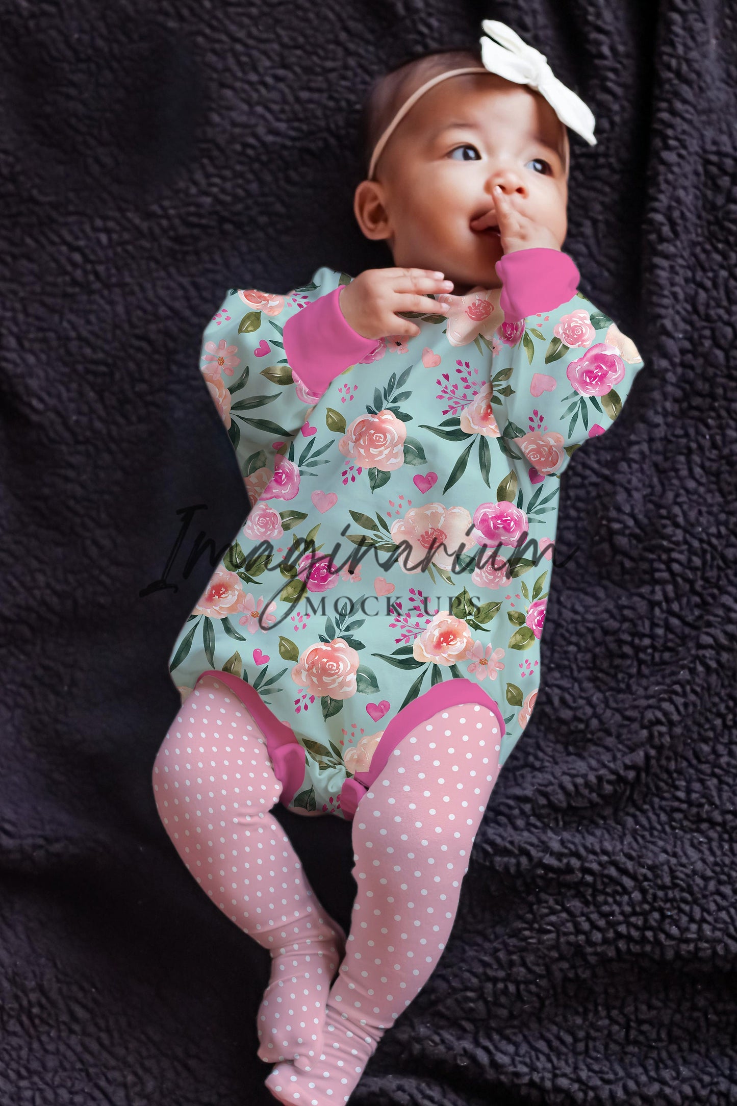 Modeled Sweater Romper and Tights Mock Up, Realistic Clothing Mockup for Photoshop and Procreate