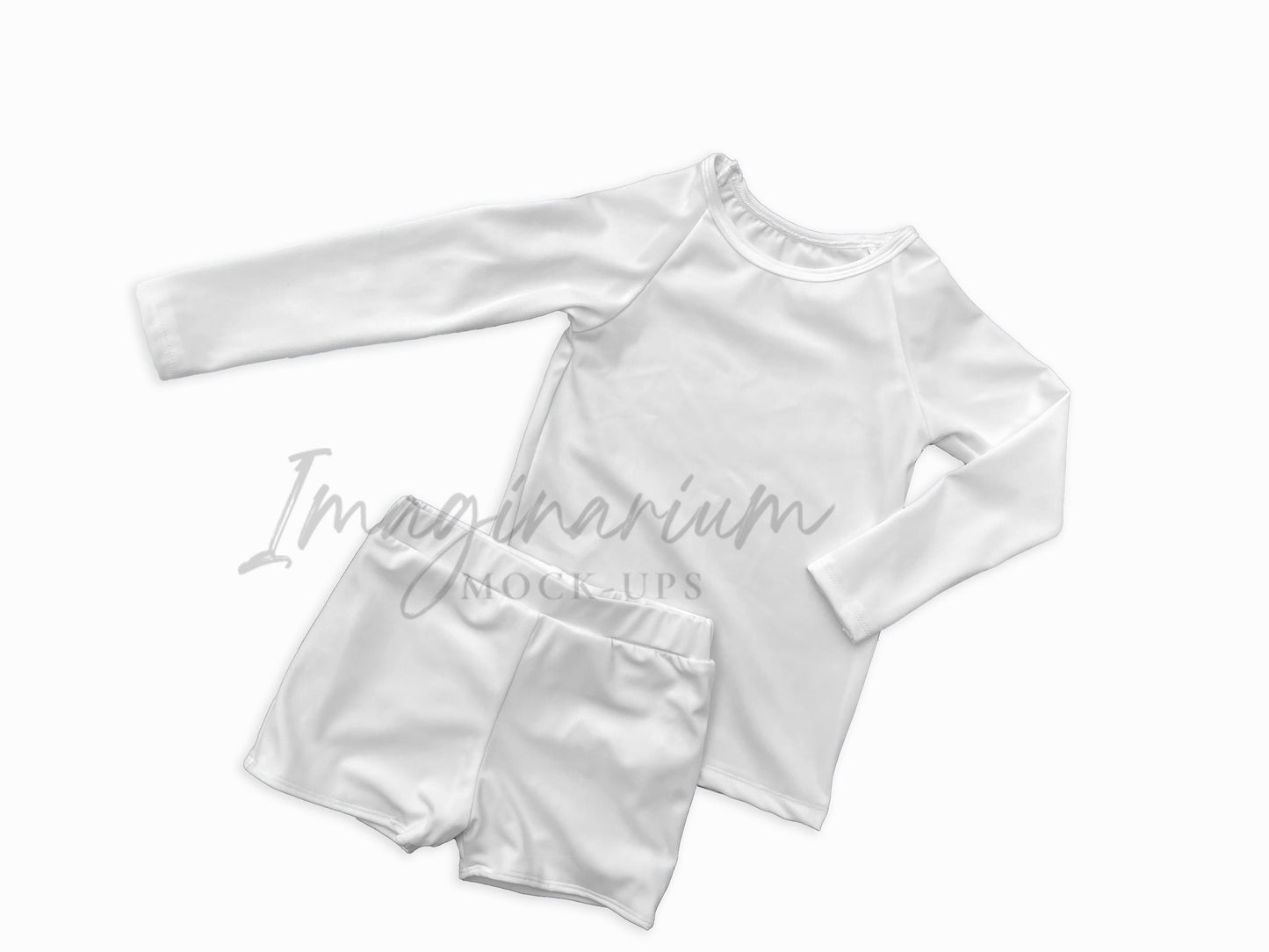 Rash Guard and Swim Briefs Styled Mock Up, Realistic Clothing Mockup for Photoshop and Procreate