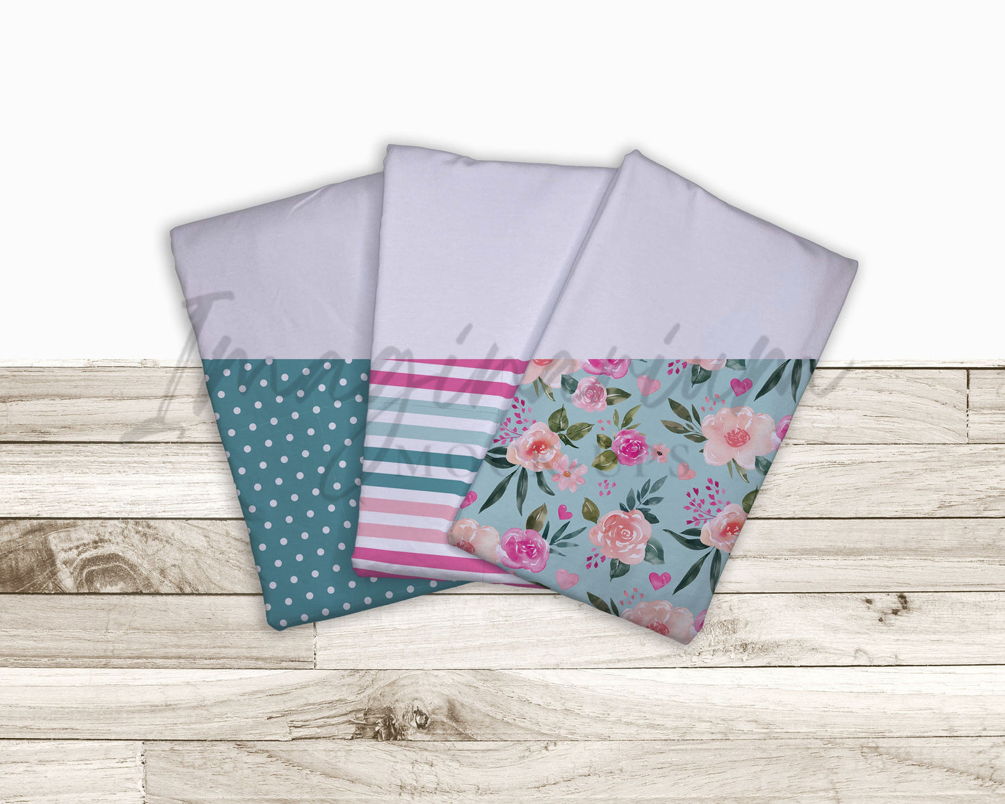 BUNDLE Customizable Folded Fabric Mock-ups, Realistic Mockup for Photoshop and Procreate