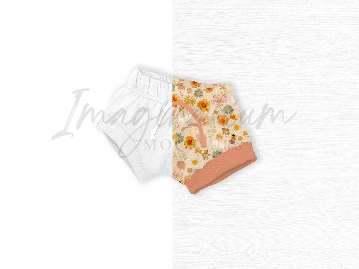 Shorties Shorts Mock Up, Realistic Mockup for Photoshop and Procreate