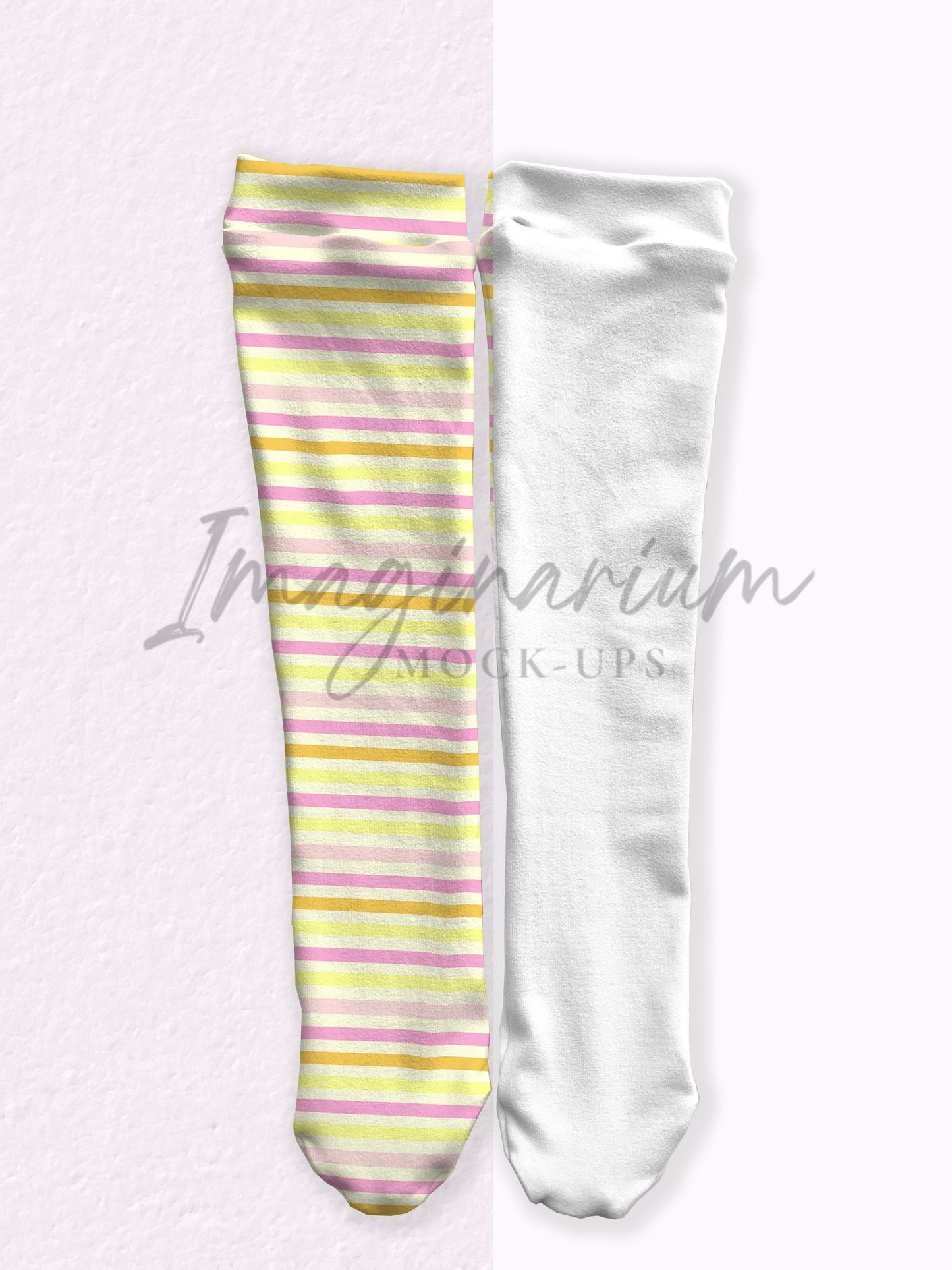 Knee High Socks Mock Up, Realistic Mockup for Photoshop and Procreate