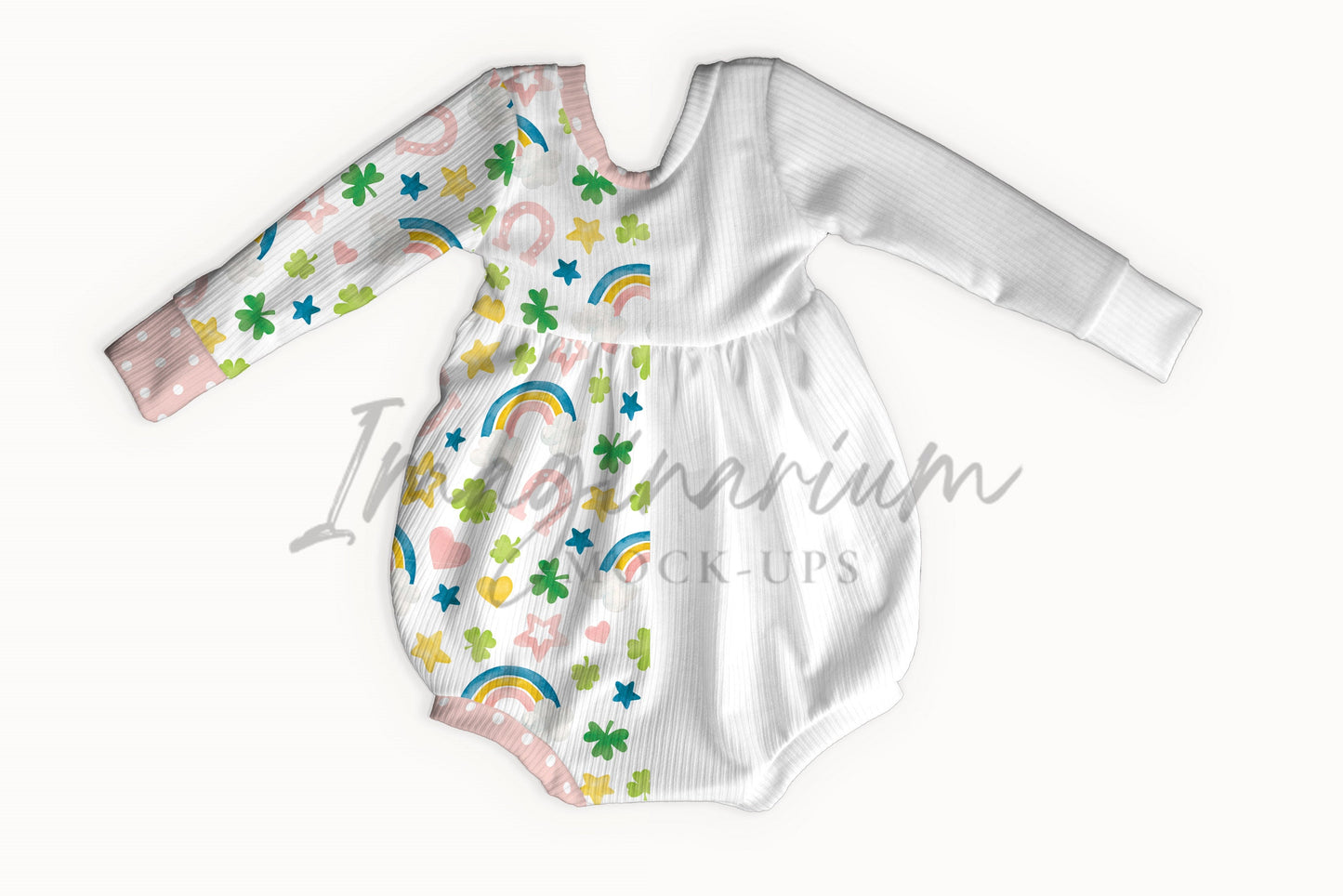 Long Sleeve Bubble Romper Mock Up, Realistic Clothing Mockup for Photoshop and Procreate
